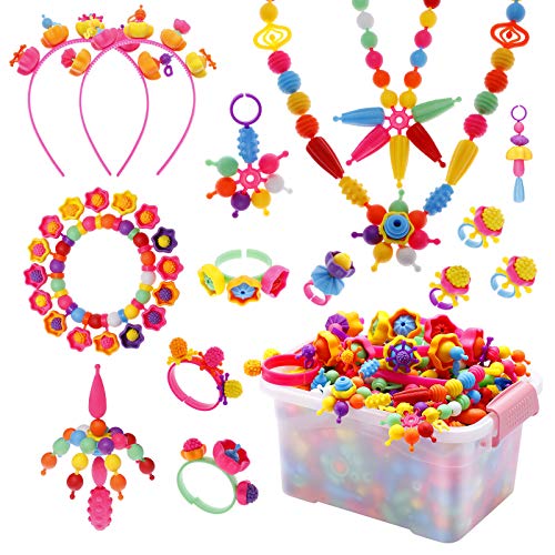 Algopix Similar Product 7 - EXTSUD Pop Beads for Girls Toys Age 4 5
