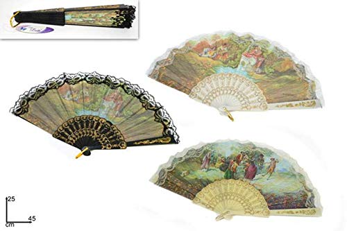 Algopix Similar Product 10 - Two Esse Fan with Blades with Lace 25