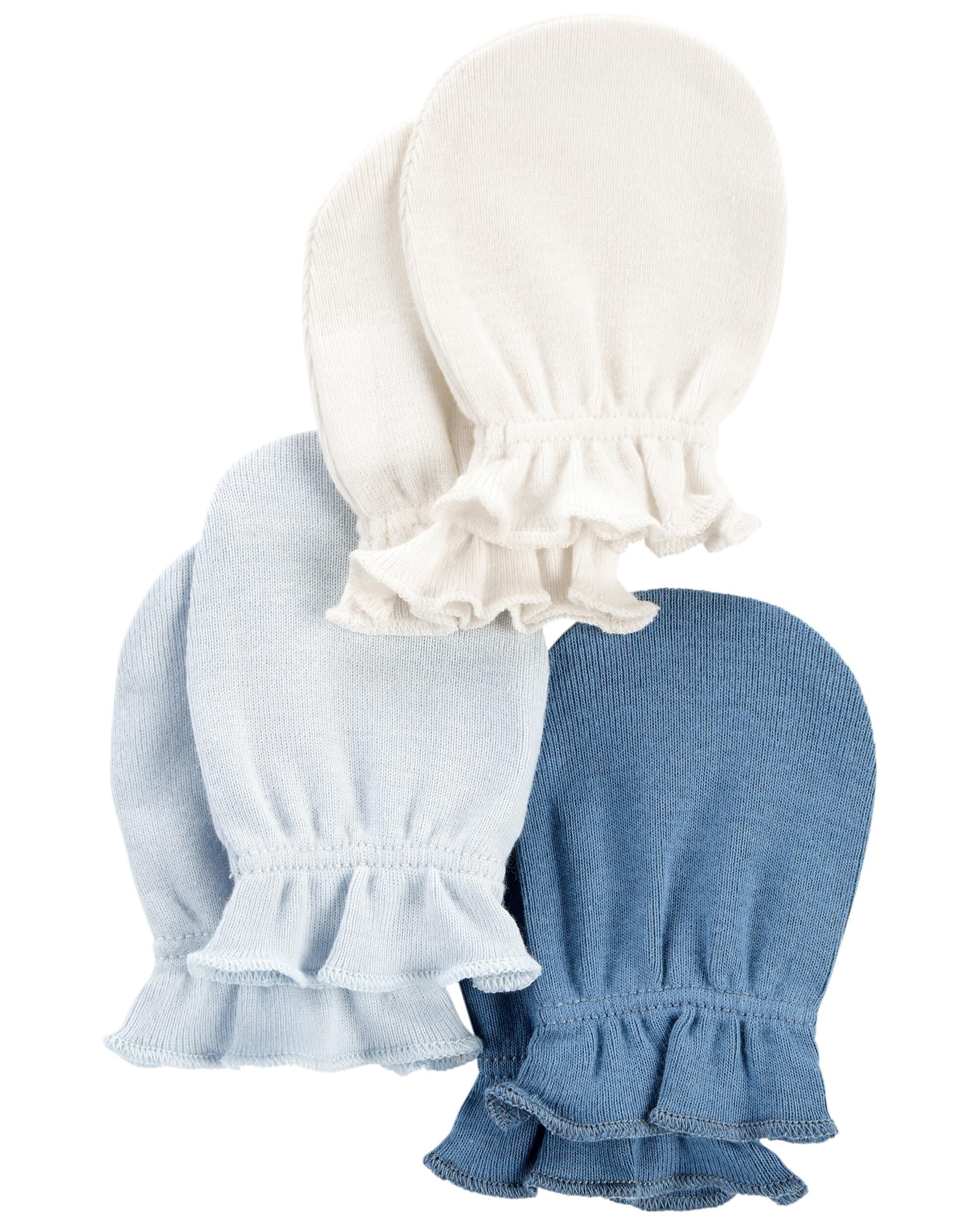 Algopix Similar Product 3 - Carters Baby Girls 3 Pack Mittens