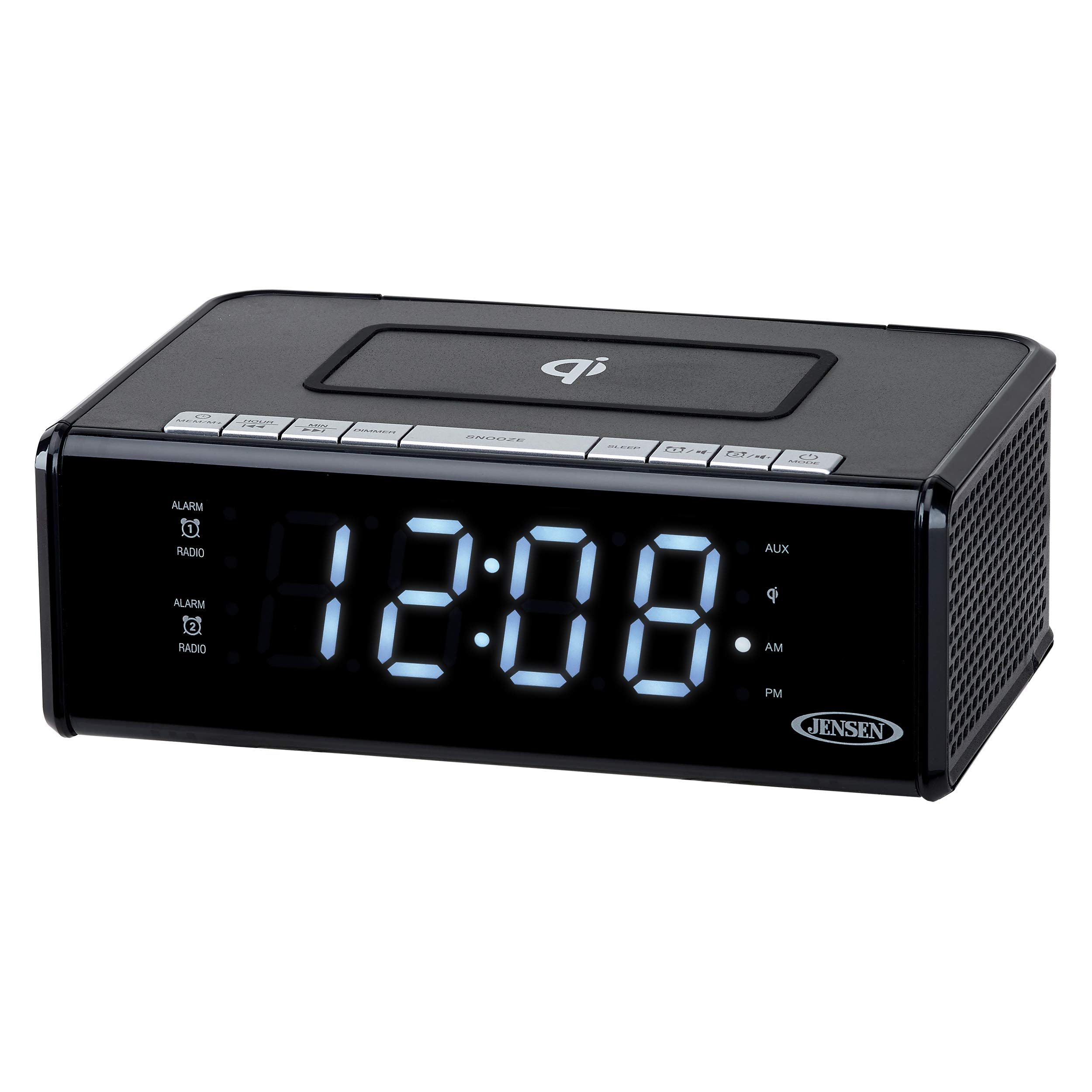 Algopix Similar Product 7 - Jensen QiCR200 Dual Alarm Clock Radio