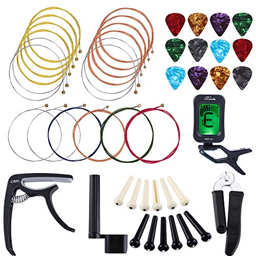 Algopix Similar Product 1 - Auihiay 46 PCS Guitar Strings Changing