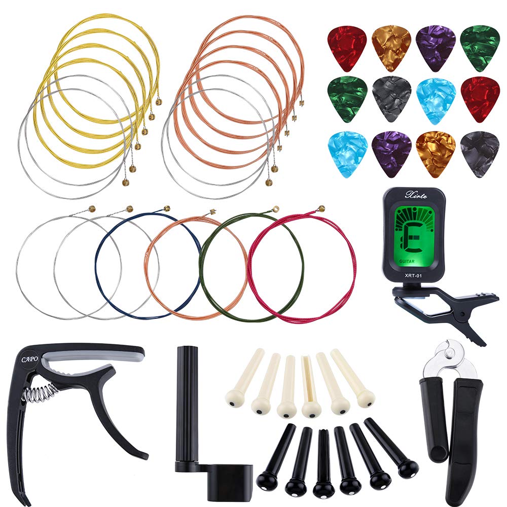 Algopix Similar Product 11 - Auihiay 46 PCS Guitar Strings Changing
