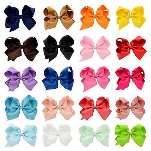 Algopix Similar Product 13 - Zapire 20pcs 6 Grosgrain Girl Hair