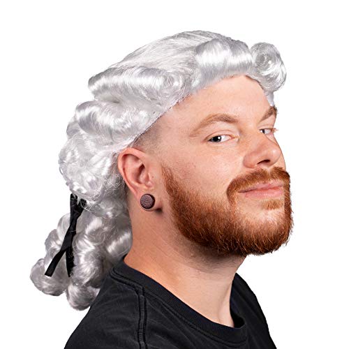 Algopix Similar Product 10 - Colonial Powdered Wig Adult Size 