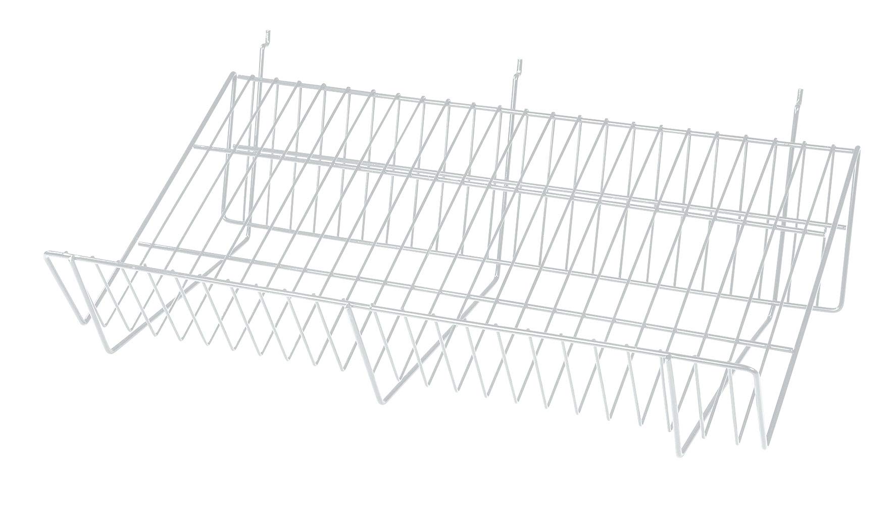 Algopix Similar Product 8 - 24 x 12 x 6 inch White Downslope Shelf