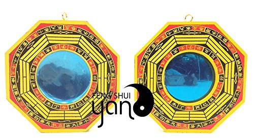 Algopix Similar Product 11 - FengShuiYan 8 Inch Bagua Mirror Set of