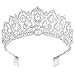 Algopix Similar Product 11 - Crowns for Women Vofler Silver Crystal