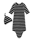 Algopix Similar Product 11 - COLOOM Infant Baby Gown Newborn Knotted