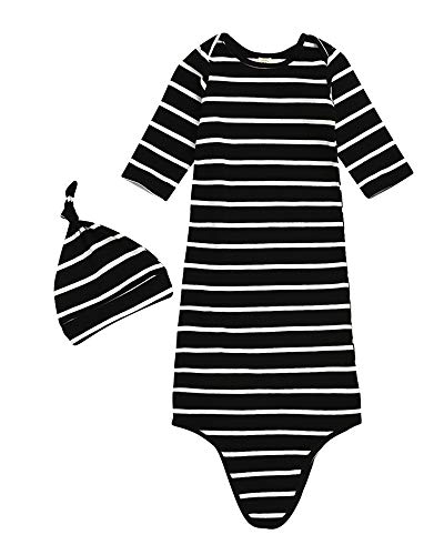 Algopix Similar Product 3 - COLOOM Infant Baby Gown Newborn Knotted