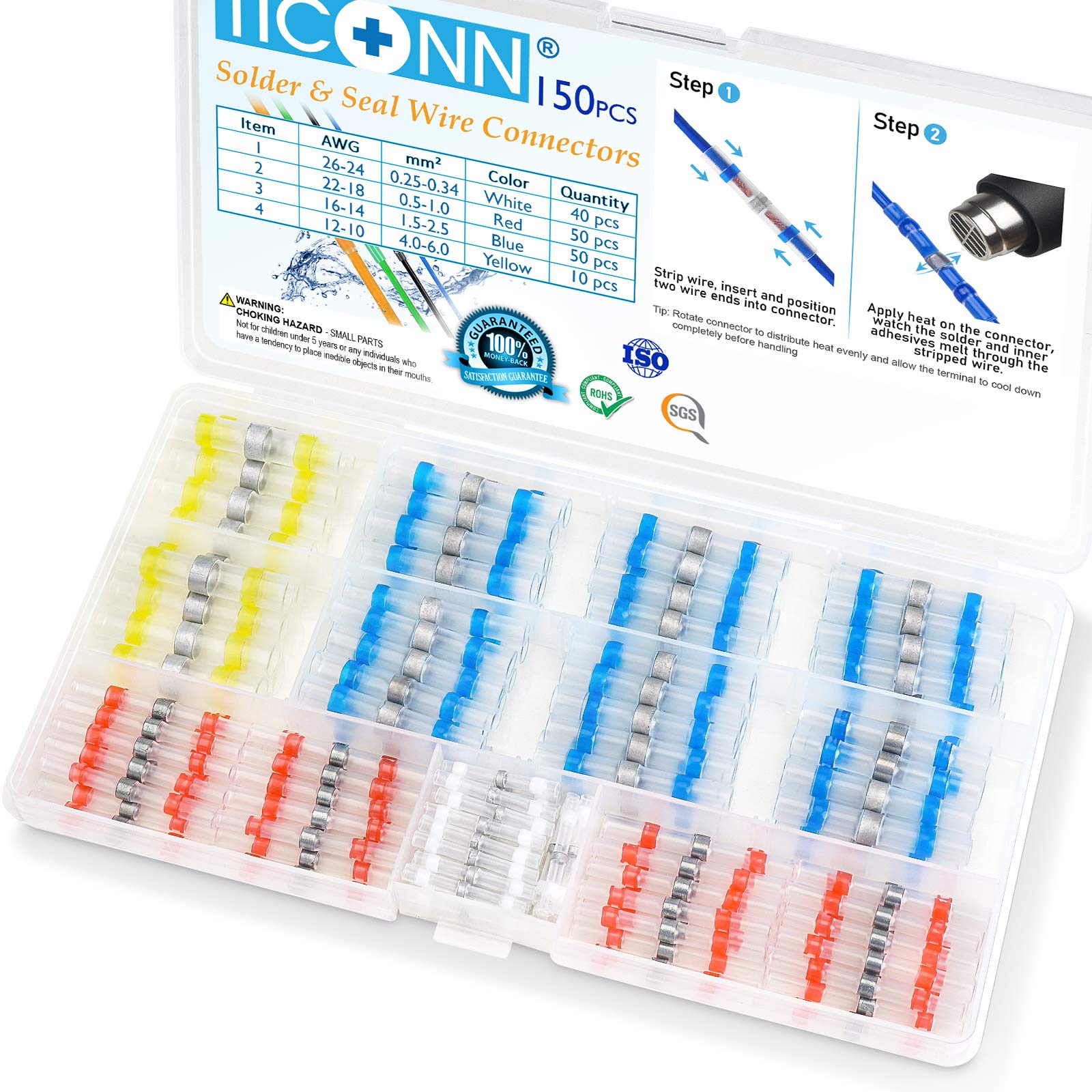 Algopix Similar Product 12 - TICONN 150 PCS Solder Seal Wire