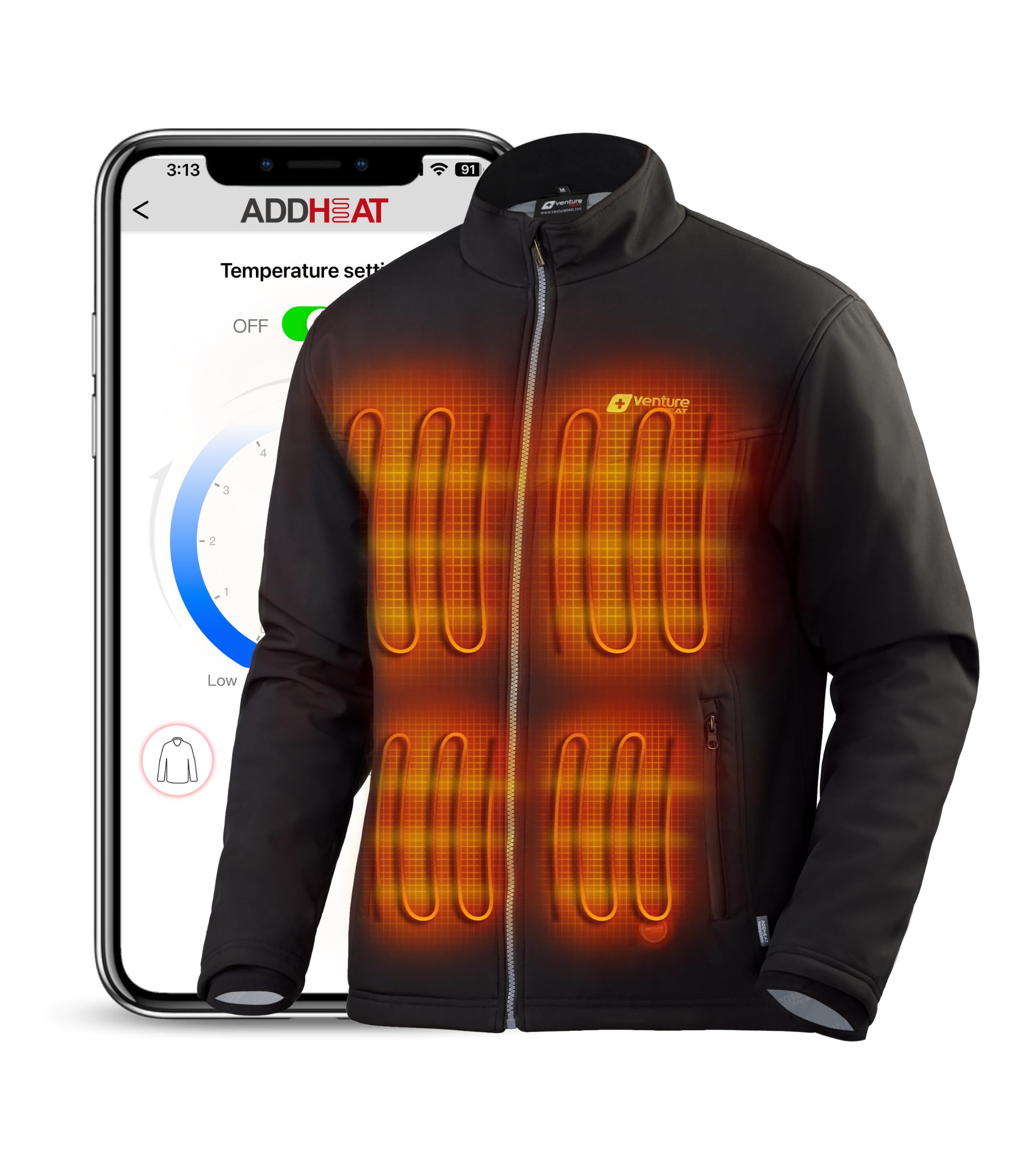 Algopix Similar Product 18 - Venture Heat MensHeated Jacket with