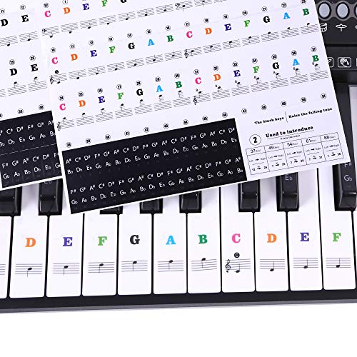Algopix Similar Product 8 - Piano Stickers for Keys Ladash 2