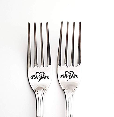 Algopix Similar Product 3 - Wedding Dining Set Forks Gift Custom