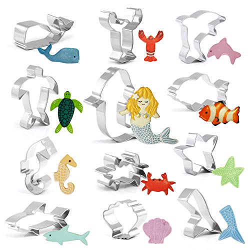 Algopix Similar Product 11 - GWHOLE 12Pieces Sea Creature Cookie
