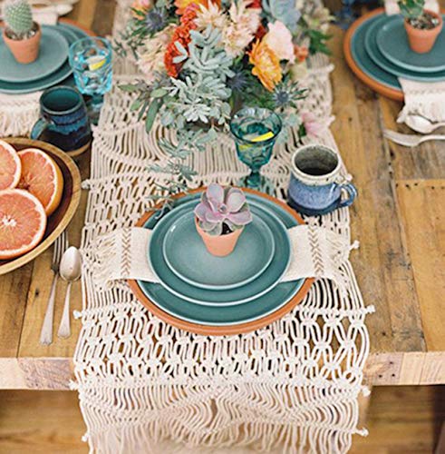 Algopix Similar Product 19 - FLBER OUTLET Macrame Table Runner