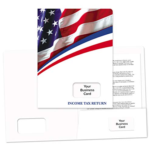 Algopix Similar Product 13 - Tax Return Folder American Flag Design