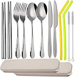 Algopix Similar Product 13 - Travel Utensils Cutlery 4pcs22pcs