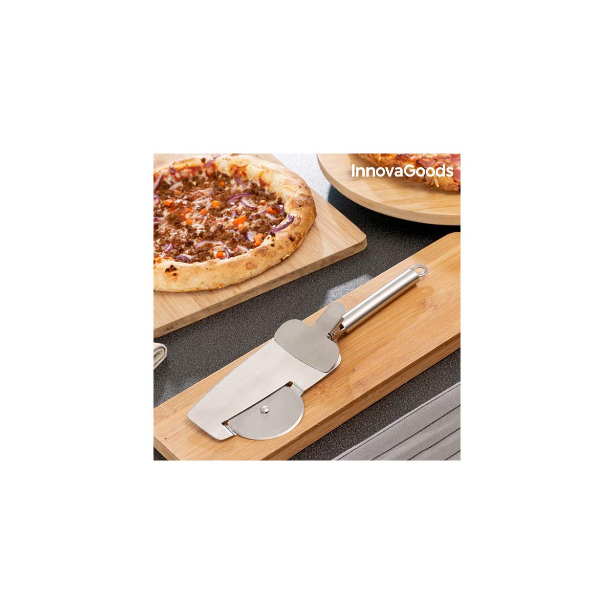 Algopix Similar Product 16 - Innovagoods Pizza Cutter 4 in 1 Nice