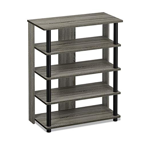 Algopix Similar Product 11 - FURINNO TurnNTube 5 Tier Shoe Rack