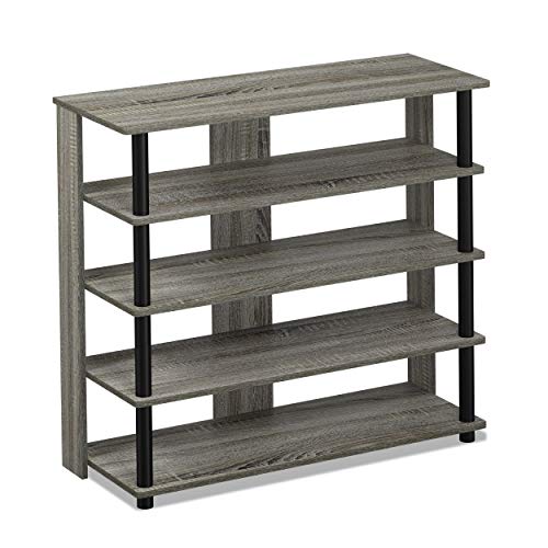 Algopix Similar Product 8 - Furinno TurnNTube 5 Tier Wide Shoe