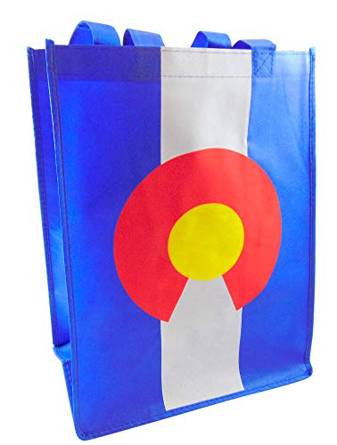 Algopix Similar Product 12 - Colorado State Flag Tote Bag Nylon