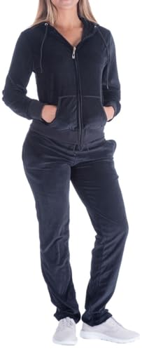 Algopix Similar Product 19 - LeeHanTon Velour Tracksuit Womens