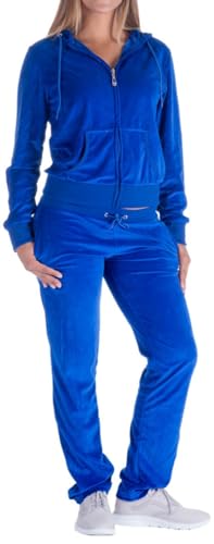 Algopix Similar Product 8 - LeeHanTon Velour Tracksuit Womens 2