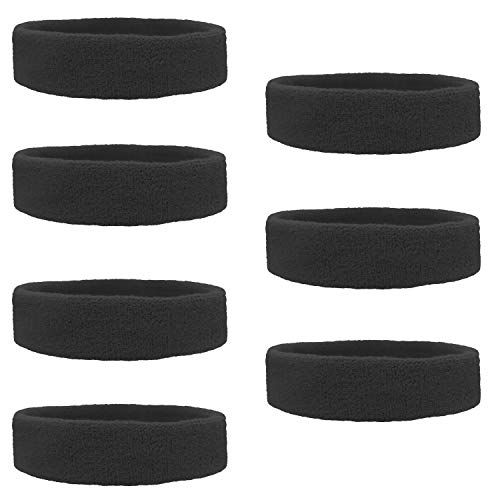 Algopix Similar Product 6 - Kenz Laurenz Black Headband Sweatband 