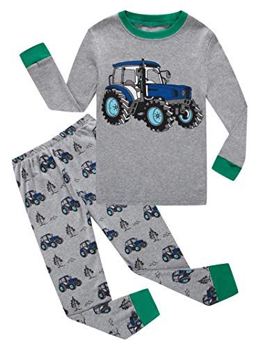Algopix Similar Product 2 - Tractor Little Boys Long Sleeve Pajamas