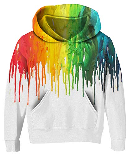 Algopix Similar Product 8 - UNICOMIDEA Youth Kids Rainbow Hoodies