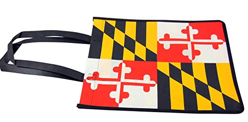 Algopix Similar Product 17 - Maryland State Flag Tote Bag Nylon
