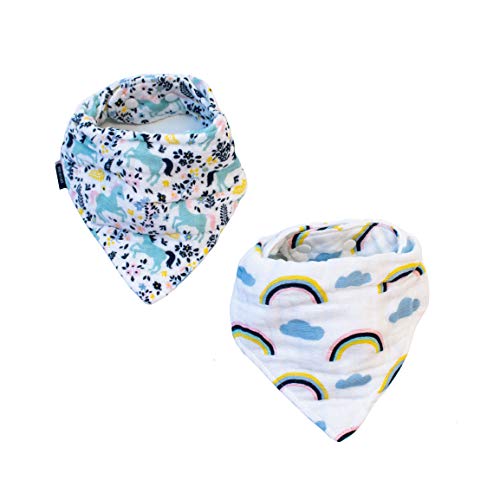 Algopix Similar Product 5 - Bebe au Lait Classic Muslin Bandana Bib