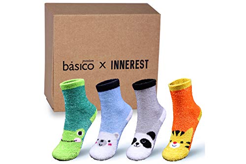 Algopix Similar Product 3 - Basico Kids Winter Fuzzy Socks Cozy