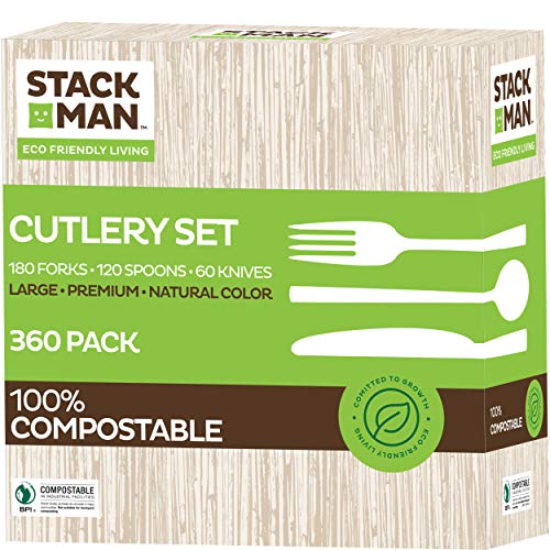 Algopix Similar Product 11 - Stack Man 100 Compostable Plastic