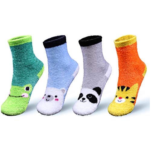 Algopix Similar Product 1 - Basico Fuzzy Fluffy Socks Winter