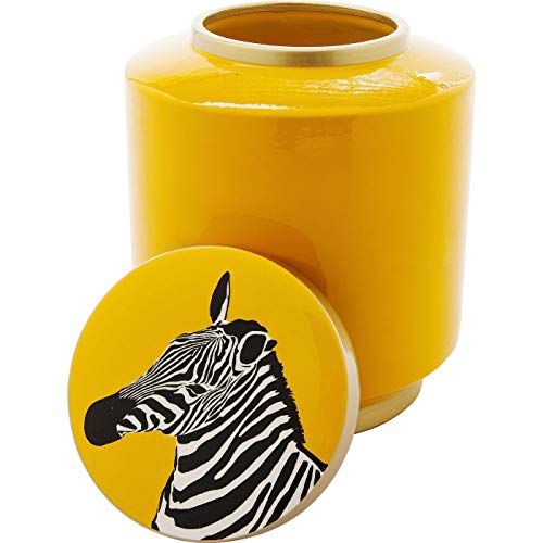 Algopix Similar Product 2 - KARE Decorative Tube Zebra Yellow 25cm