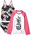 Algopix Similar Product 11 - Spotted Zebra Girls Tankini Rashguard