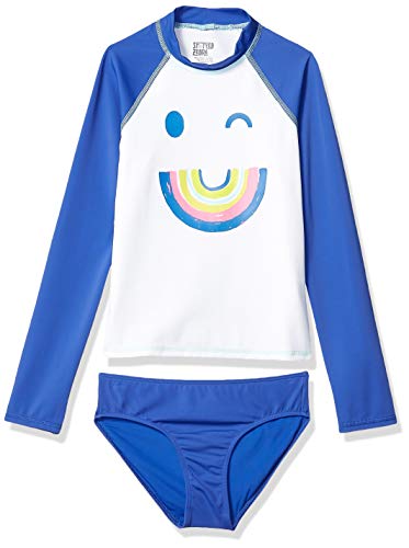 Algopix Similar Product 20 - Spotted Zebra Girls Tankini Rashguard