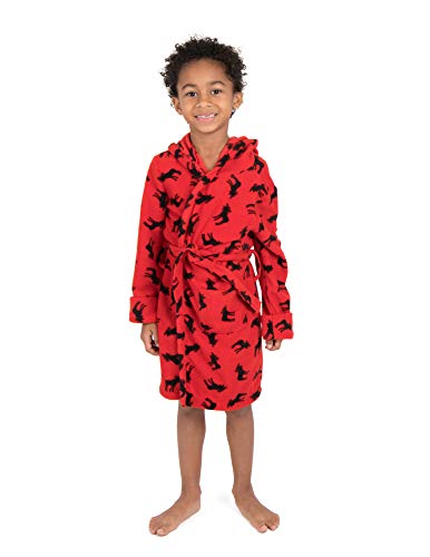 Algopix Similar Product 7 - Leveret Kids Fleece Sleep Robe Moose