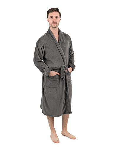 Algopix Similar Product 7 - Leveret Mens Robe Soft Micro Fleece
