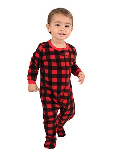 Algopix Similar Product 8 - Leveret Kids Pajamas Boys Girls Footed