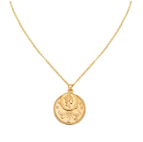 Algopix Similar Product 6 - Shashi Womens Double Coin 18K Gold