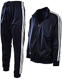 Algopix Similar Product 14 - Mens Athletic 2 Piece Tracksuit Set S