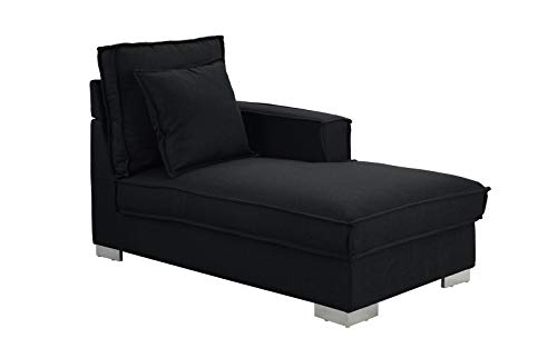Algopix Similar Product 18 - Classic Living Room Linen Fabric Chaise