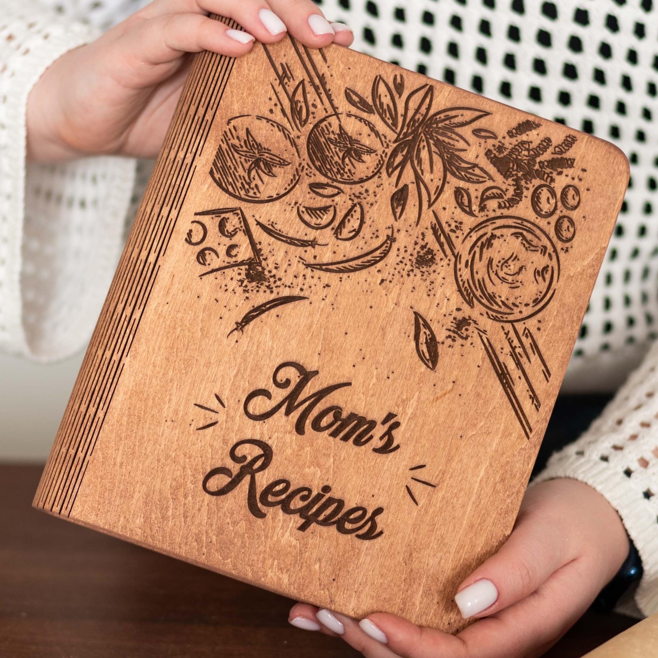 Algopix Similar Product 4 - ENJOY THE WOOD Personalized Recipe Book