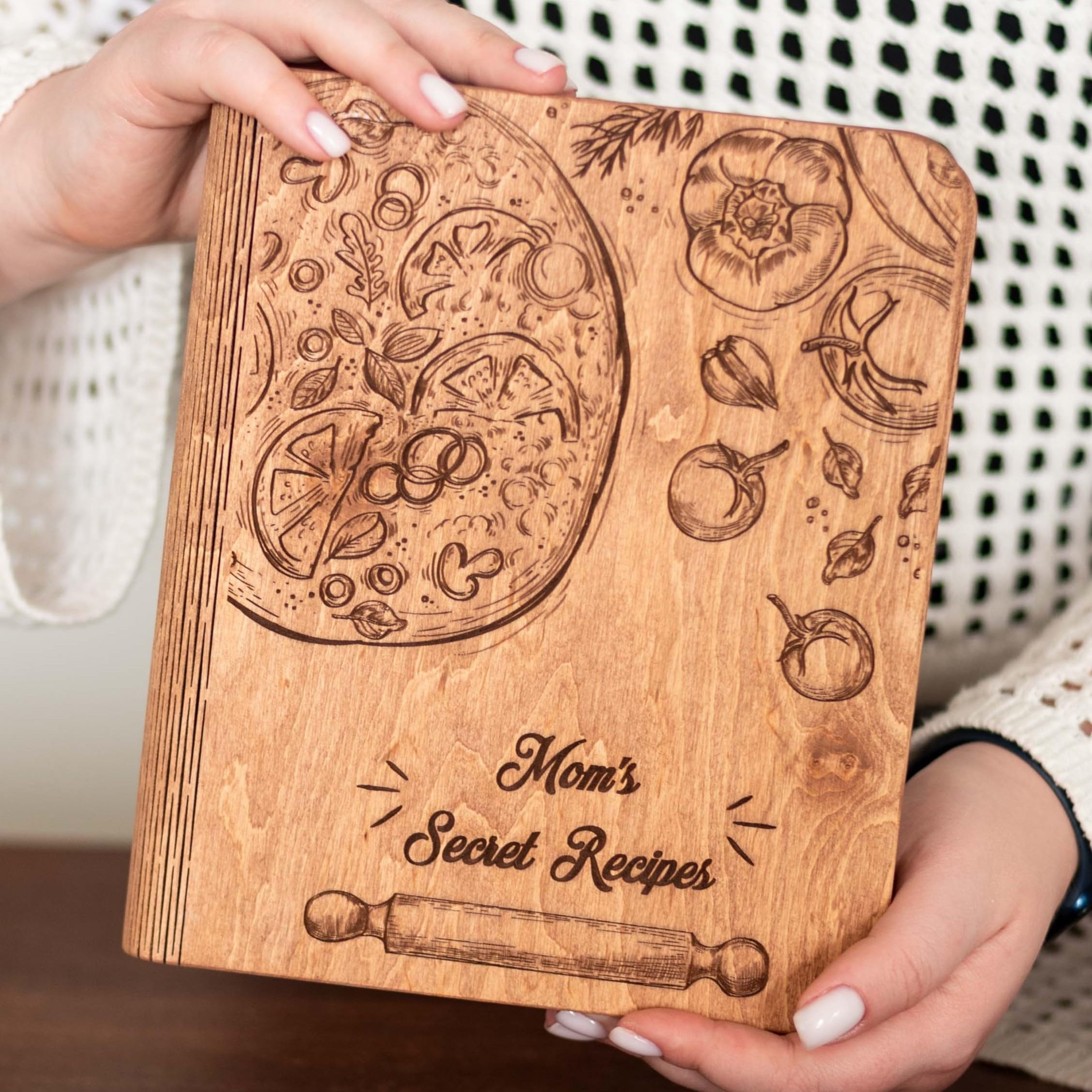 Algopix Similar Product 19 - ENJOY THE WOOD Personalized Recipe Book