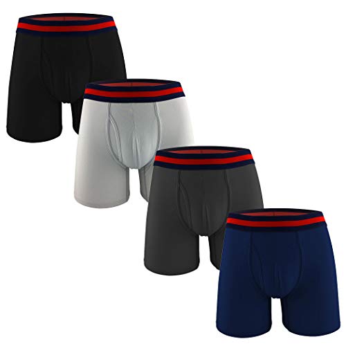 Algopix Similar Product 9 - Mens Cotton Classic Pouch Boxer Briefs