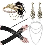 Algopix Similar Product 1 - Cizoe 1920s Gatsby Accessories Set for