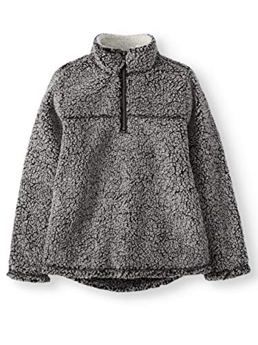 Algopix Similar Product 15 - Wonder Nation Boys Quarter Zip Sherpa