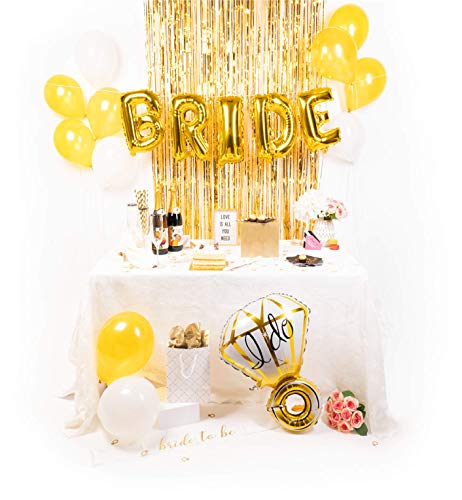 Algopix Similar Product 19 - Gold Bridal Shower Decorations Kit